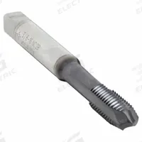 CLEVELAND Spiral Point Tap: 3/8"-16 UNC, 2B, 3 Flute, Plug Chamfer, TiAlN Coated Cobalt (MPN C86118)