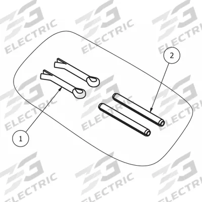 B & P MANUFACTURING Axle Cotter Pin Kit: For 5EPK5 - Material Handling Parts