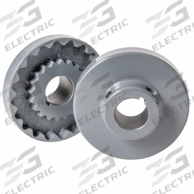 MASTERDRIVE Coupling Flange: 2 1/16 in Outside Dia, 2 in Coupling Overall Lg, Metric - General Purpose Straight Jaw Coupling Hubs