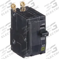 SQUARE D Miniature Circuit Breaker: 30 A, 120/240V AC, Single Phase, 10kA at 120/240V AC, 2 Poles (MPN QOB230HID). Key specifications — Phase: Single; Amps: 30 A; AC Voltage Rating: 120/240V AC; Max. AIR Rating: 10kA at 120/240V AC; For Use With: Square D NQOD Panelboards; Brand: SQUARE D.