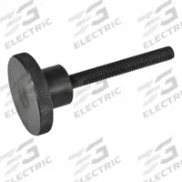 Knurled Screws; Knurled Hand Knobs: Knurled, Steel, 1/2"-13 Thread, 3 in Thread Lg, 2.5 in Dia (MPN 8T3KR5). Key specifications — Brand: JW WINCO; Color: Black.