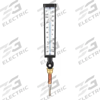 APPROVED VENDOR Industrial Glass Thermometer: -40°F to 110°F /-40°C to 40°C - Adjustable-Angle Thermometers without Thermowell