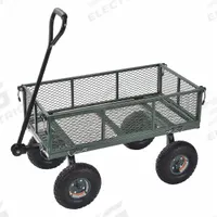 APPROVED VENDOR Wagon Truck: 400 lb Cap, 34 in L x 18 in W x 13 1/2 in H Deck, D-Shaped, 18 ga Frame (MPN 12X312). Key specifications — Brand: APPROVED VENDOR; Color: Green.