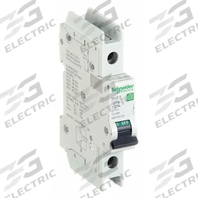 SCHNEIDER Miniature Circuit Breaker: 20 A Amps, 60V DC, 14kA at 120/240V AC - Z-Curve, 1-Pole UL489 DIN Rail-Mount Miniature Circuit Breakers