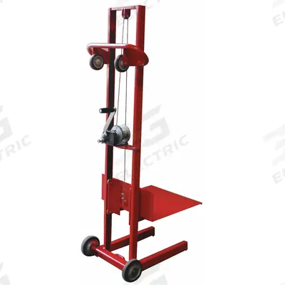 Dayton Platform Lift Truck: 500 lb, 3 1/4 in to 58 in, Steel, 20 in L x 20 in W Platform - Portable Platform Lift Trucks