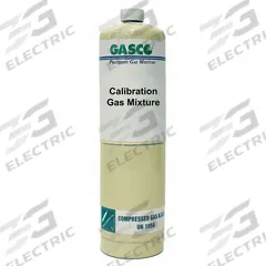 GASCO Calibration Gas: Air, Disposable, +/-5% Accuracy, C4H10, Calibration Gas, Calibration Gas (MPN 17L-17-0.75). Key specifications — For Use With: All OEM Gas Detectors; Background Gas: Air; Brand: GASCO; CGA Number: CGA 600; Gas Mixture: Butane (39% LEL) 0.75%; Reusability: Disposable.