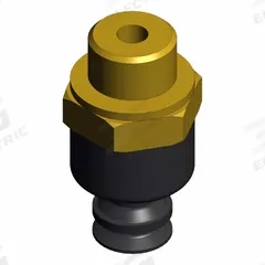 SMC Vertical Vacuum Inlet: Bellows, M5 x 0.8, 4 mm Pad Dia, NBR, Black, 50, 13.5 mm Pad Ht, ZP3-T (MPN ZP3-T04BN-A5). Key specifications — attr1019101: ZP3-T04BN-A5; attr1019103: SMC; attr1019107: 50.