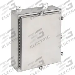 WIEGMANN Enclosure: 304 Stainless Steel, 20 in x 16 in x 6 in, NEMA 12/13/3R/4/4X, Solid Cover, Wall (MPN SSN4201606). Key specifications — Brand: WIEGMANN; Closure Method: Clamps; Enclosure Material: 304 Stainless Steel; Knockouts: Not Included.