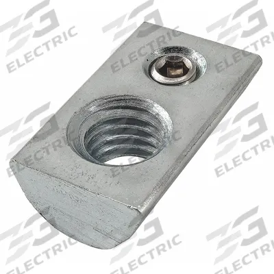 80/20 Drop-In T-Nut: M8 Size, 7.3 mm Thread Lg, 40 Series, Zinc-Plated - Roll-In T-Nuts