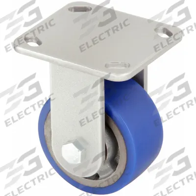 HAMILTON Plate Caster: Rigid, No Brake, Nylon, 4 in Wheel Dia, 2 in Wheel Wd - Medium-Duty Plate Casters