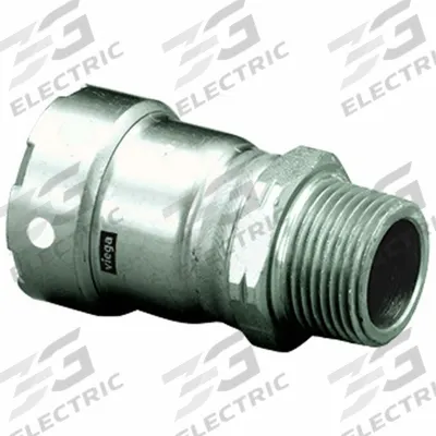 VIEGA MEGAPRESS Crimp Adapter Fitting: 1 in Pipe x 1 in Pipe Size, Press-fit x MNPT - Stainless Steel Press Fittings