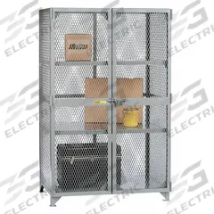 LITTLE GIANT Bulk Storage Locker: 73 in x 33 in x 78 in, 2 Fixed Shelves, Legs, Gray, Gray, Shelves (MPN SL2-3072). Key specifications — Brand: LITTLE GIANT; Body Panel Type: Ventilated; Base Type: Legs; Cabinet Color: Gray; Frame Assembled: Assembled.