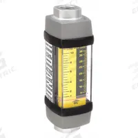 HEDLAND Mechanical Flowmeter: Petroleum Fluid Meter, Scale, Variable Area, Inline, Universal, NPTF (MPN H601A-010). Key specifications — Display Type: Scale; O-Ring Material: Viton; Includes Flow Rate Adjustment Knob: No; Includes Pressure Guage: No; Mounting Orientation: Universal; Unit Of Measure: Liters; Brand: HEDLAND; Accuracy: +/-2%.