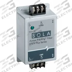 SOLAHD Surge Protection Device: Single Phase, 240V AC, 2 Poles, 2 + Ground Wires, L-G/L-L/L-N/N-G (MPN STFV07524L). Key specifications — Voltage: 240V AC; Number of Wires: 2 Wires + Ground; Modes of Protection: L-G; Max. Continuing Operating Voltage: 275 V AC; Short Circuit Current Rating: Not Rated; Filtering: Yes; Enclosure Material: Epoxy Encapsulated Plastic; Mounting Style: Surface.