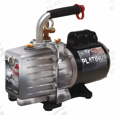 JB INDUSTRIES Vacuum Pump: 5 cfm, 10 in Ultimate Vacuum, Not A2L Compatible, Male, Flare - Standard Refrigerant Evacuation Pumps