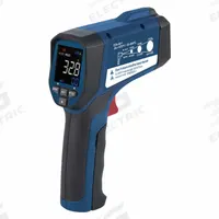 REED INSTRUMENTS Infrared Thermometer: R2320, Avg/Difference/Max Temp/Min Temp, Adj @ 0.10 to 1.00. Key specifications — attr996392: Precise Infrared Sensor Allows for More Accurate and Repeatable Measurements to Meet the Needs of Industrial; attr996407: Average; attr996408: High Temperature; attr996410: Class II Laser; attr996414: 0.1°F; attr996767: R2320; attr1019884: Tripod; attr1019885: Not Specified Intrinsically Safe.