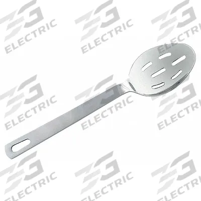 CRESTWARE Basting Spoon: 15 in Overall Lg, Silver - Serving Spoons