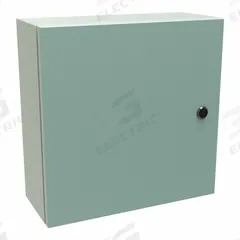HAMMOND Electrical Enclosure: Steel, 16 in x 16 in x 6 in, NEMA 12/3R/4, Solid Cover, Hinged (MPN EN4SD16166GY). Key specifications — Closure Method: 1/4-Turn Latch; Brand: HAMMOND; Knockouts: Not Included.