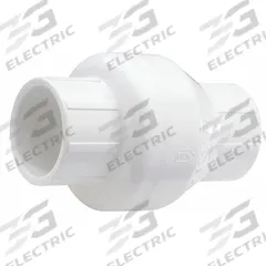 NDS Swing Check Valve: Swing, Inline Valve Body, 1/2 in Pipe Size, IPS x IPS, PVC, 14°F to 140°F (MPN 1520-05). Key specifications — Brand: NDS.