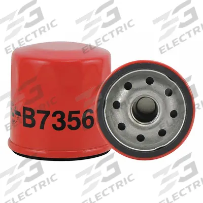 BALDWIN FILTERS Oil Filter: B7356, 3/4"-16 Thread Size, 2 5/8 in Overall Ht - Spin-On Oil Filters