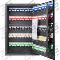 Key Cabinet: 200 Key Capacity, Dial Combo Lock, Steel, Black, 21 3/4 in Ht, 14 3/4 in Wd, Wall Mount (MPN CB13266). Key specifications — Brand: BARSKA; Finish: Matte; Includes Key Tags: Includes Key Tags; Includes Mounting Hardware: Mounting Hardware Included; Color: Black; Mounting Location: Wall; Material: Steel.