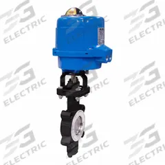 BONOMI Electrically Actuated Butterfly Valve: Carbon Steel, 24V AC/DC, 2 1/2 in Pipe Size, Lug, FKM (MPN ME8101-002-2-1/2). Key specifications — Brand: BONOMI; Input Control Signal: Manual; Disc Material: Stainless Steel.