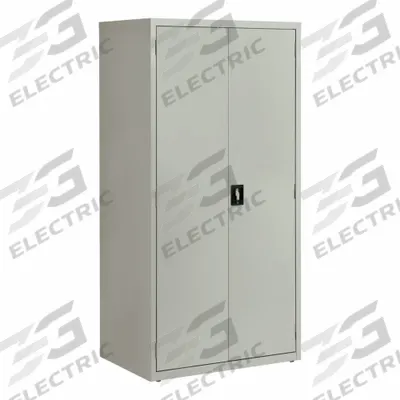 HIRSH Storage Cabinet: 36 in x 24 in x 72 in, Recessed Twist Handle & Keyed, Frame - Commercial Shelf Cabinets