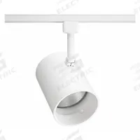 Track Lighting Head: Incandescent, Cylinder Shape, 75 W, 4 3/8 in Dia, 6 1/8 in Lg (MPN R522 WHB WH). Key specifications — Brand: JUNO LIGHTING; Lighting Technology: Incandescent; Housing Color: White with White Baffle.