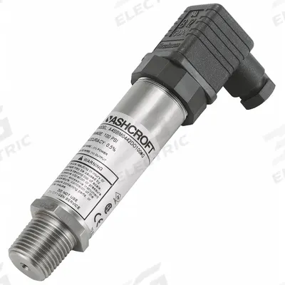 ASHCROFT Pressure Transmitter: 0 psi to 300 psi, 4 to 20mA DC, Hirschmann Form A DIN 43650-A - Intrinsically Safe with DIN 43650 Form A Connector