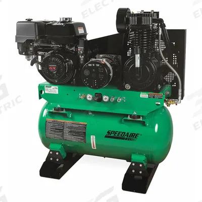 SPEEDAIRE Stationary Air Compressor/Generator: 2 Stage, 13 hp Engine, Honda, 15.7 cfm - Combination Air Compressors & Generators