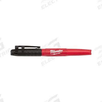 MILWAUKEE Ink Industrial Marker: Bullet, Black, Std Actuation Style, Point - General Purpose Ink Markers