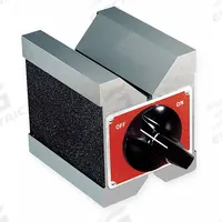 STARRETT Magnetic V-Block: Magnetic V-Block, Individual V-Block, 3 in x 2 1/2 in x 3 in, ASME, Steel (MPN 566). Key specifications — attr1181584: Steel; attr1181589: STARRETT; attr1212871: Individual; attr1212877: Yes; attr1181582: ASME; attr1181578: Magnetic V-Block; attr1181583: V Block Only; attr1212875: 63.00 mm x 75.00 mm x 75.00 mm.
