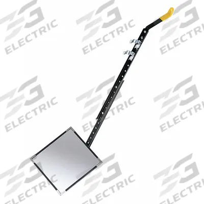 SEE ALL INDUSTRIES Inspection Mirror: 12 in L x 12 in W Mirror Size - Rolling Inspection Mirrors