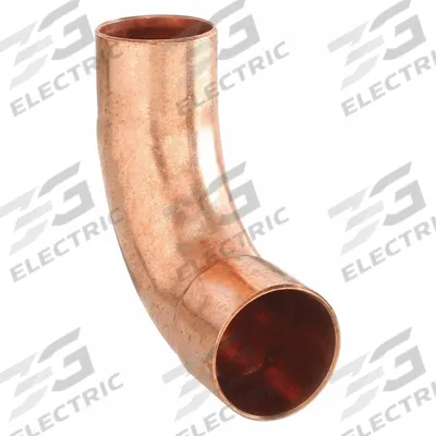NIBCO Sweat Fitting Elbow: 3/8 in CTS x 3/8 in CTS, FTG x FTG, Wrot Copper (MPN U6072-3/8) - Wrot Copper Tube Fittings