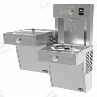ELKAY Vandal-Resistant Bottle Filling Station & Bi-Level Cooler Non-Filtered Refrigerated Stainless (MPN VRCTL8WSK). Key specifications — Housing Color: Gray; Brand: ELKAY; Vandal Resistant: Vandal Resistant; Housing Material: Stainless Steel; Refrigeration: Non-Refrigerated.