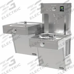 ELKAY Vandal-Resistant Bottle Filling Station & Bi-Level Cooler Non-Filtered Refrigerated Stainless (MPN VRCTL8WSK). Key specifications — Housing Color: Gray; Brand: ELKAY; Vandal Resistant: Vandal Resistant; Housing Material: Stainless Steel; Refrigeration: Non-Refrigerated.