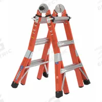 WERNER Combination Ladder: 5 Configurations, Fiberglass, 300 lb Load Capacity, 33 lb Wt, 11 ft (MPN FMT-13). Key specifications — Brand: WERNER.