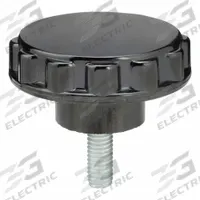 DAVIES Hand Knob: Fluted, Thermoset, 3/8"-16 Thread, 40 mm Thread Lg, 2.5 in Dia (MPN 3015-F). Key specifications — Brand: DAVIES.