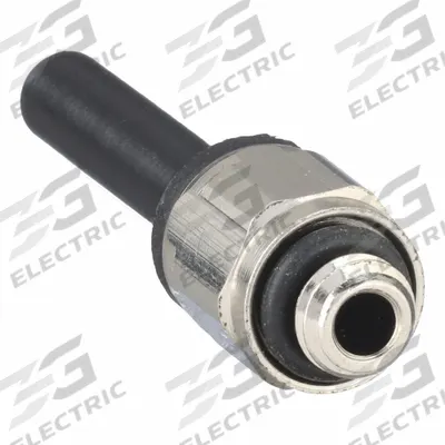 LEGRIS Push-Fit Adapter Fitting: 5 mm Pipe x 5/32 in OD Size, Metric x Push-to-Connect - Nylon & Nickel-Plated Brass Tube Fittings