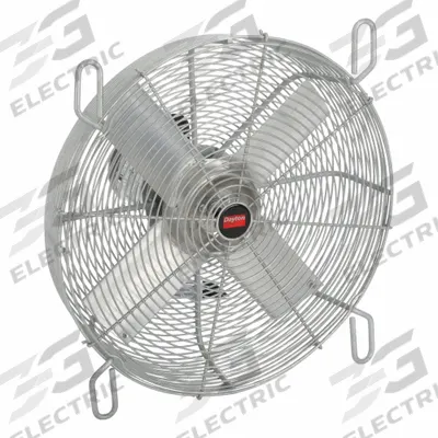 Dayton Transformer Cooling Fan: 6,600 cfm Airflow @ 0.000 in SP, 20 in Blade Dia - Guard- and Tubular-Mounted Transformer Cooling Fans