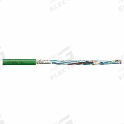 CHAINFLEX Measuring System Cable: (4) Pr 22 AWG (0.34)/(4) 20 AWG (0.50), Green - Servo Motor Feedback Cables