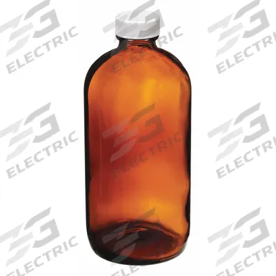 QORPAK Sampling Bottle: 500 mL, Amber, 28-400, Polypropylene, Semi-Volatile Organics - Amber Narrow Mouth Round Glass Lab Bottles