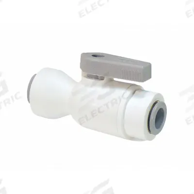 Parker Manual Two-Way Ball Valve: 12 mm, Polypropylene, Straight, Push x Push - Polypropylene Ball Valves