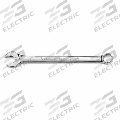 GEARWRENCH Combination Wrench: Alloy Steel, Chrome, 24 mm Head Size, 13 1/4 in Overall Lg - Metric 12-Point Combination Wrenches