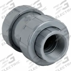 HAYWARD Check Valve: Ball, Inline Valve Body, PVC, 3 in Pipe Size, FNPT x FNPT, For Water Media, Std (MPN TC1300T). Key specifications — Ball Material: PVC; Brand: HAYWARD.