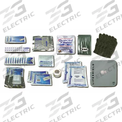 EMI Rapid Response Refill Kit: 75 Components, Plastic, Poly Bag, Clear, Medication Included - Trauma Kit Refills