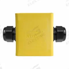LEVITON Portable Outlet Box: Portable Outlet Box, 1 Gangs, 3R, Yellow, 4 3/8 in Overall Ht (MPN 3099F-2Y). Key specifications — Color: Yellow; Brand: LEVITON.