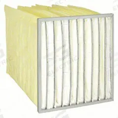 GRAINGER Pocket Air Filter: 24 in x 24 in x 15 in, MERV 15, Yellow, Synthetic, 10 Pockets (MPN 911TD4). Key specifications — Display Sell UOM: EA; Brand: GRAINGER; Media Material: Synthetic; Performance Rating: MERV 15.