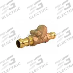 MILWAUKEE VALVE Swing Check Valve: Swing, T-Style Valve Body, 1 1/4 in Pipe Size, Press x Press, Std (MPN UP509-P2 - 114). Key specifications — Brand: MILWAUKEE VALVE.
