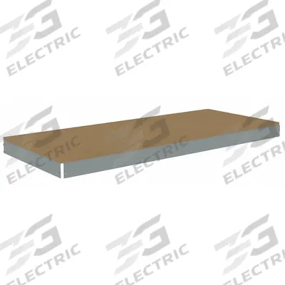TENNSCO Shelf: 60 in x 24 in, 2,000 lb Load Capacity, Particleboard, Gray - Particleboard Decking Shelf Kits for Boltless Shelving